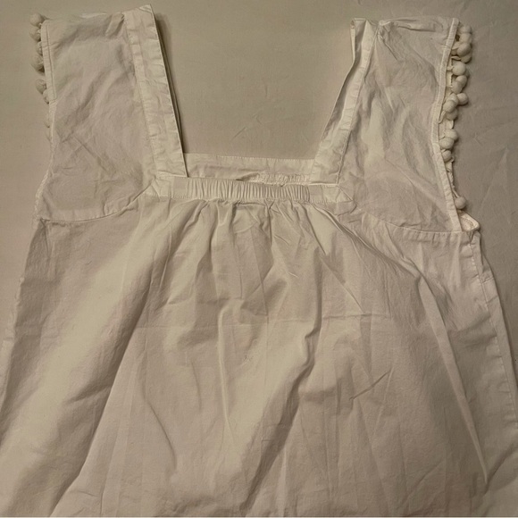 J. Crew Square Neck Cotton Poplin Cap Sleeve Top - Picture 12 of 12